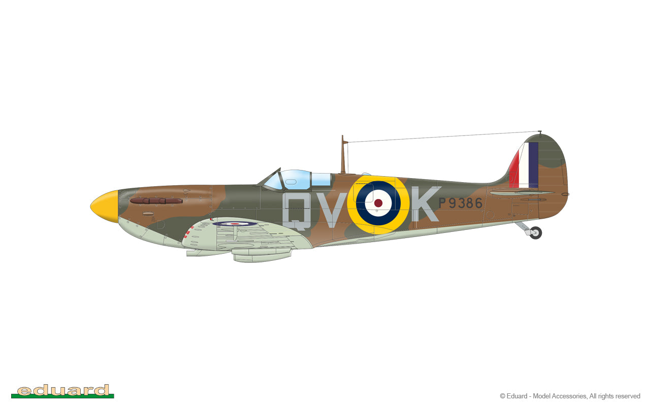 Eduard kits 82151 1:48 Supermarine Spitfire Mk.Ia - The ProfiPACK Edition
