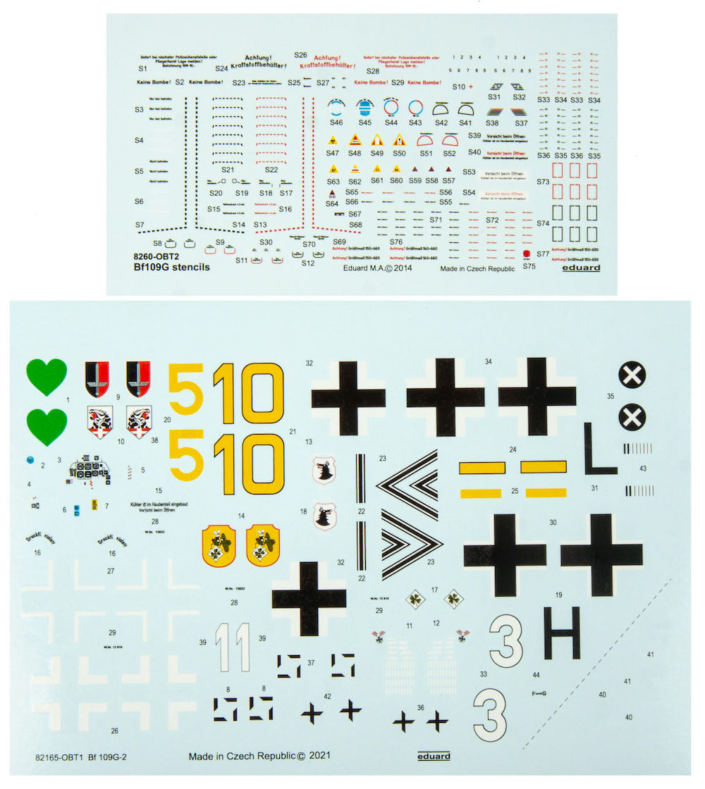 Eduard kits 82165 1:48 Messerschmitt Bf-109G-2 Profipack edition