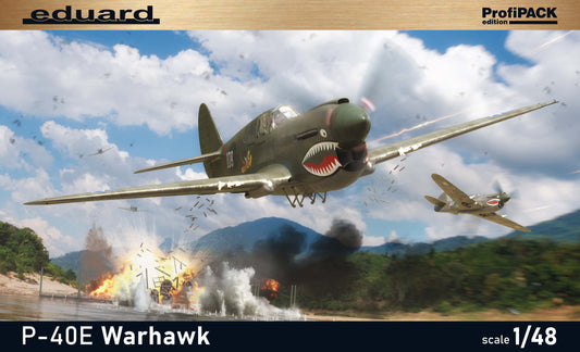 Eduard kits 82241 1:48 Curtiss P-40E Warhawk ProfiPACK edition