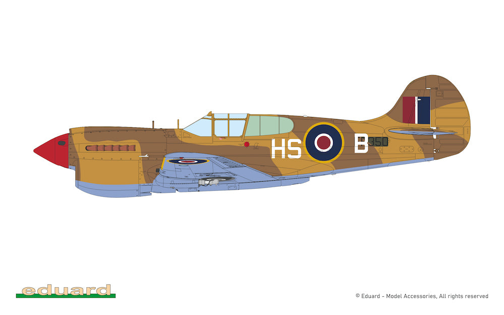 Eduard kits 82243 1:48 Curtiss P-40K short tail. The ProfiPACK edition kit of the US fighter aircraft P-40K Warhawk (short tail) in 1/48 scale. - plastic parts: Eduard - marking options: 6 - decals: Eduard - PE parts: yes, pre-painted - painting mask: ye