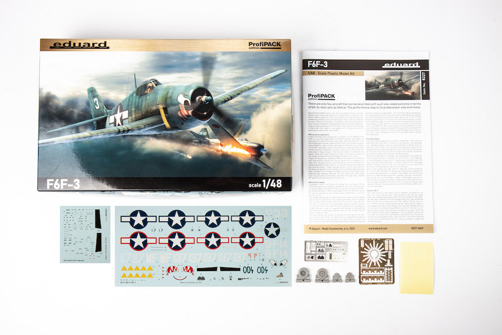 Eduard kits 8227 1:48 Grumman F6F-3  ProfiPACK edition