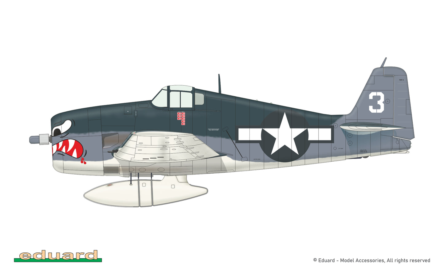 Eduard kits 8227 1:48 Grumman F6F-3  ProfiPACK edition