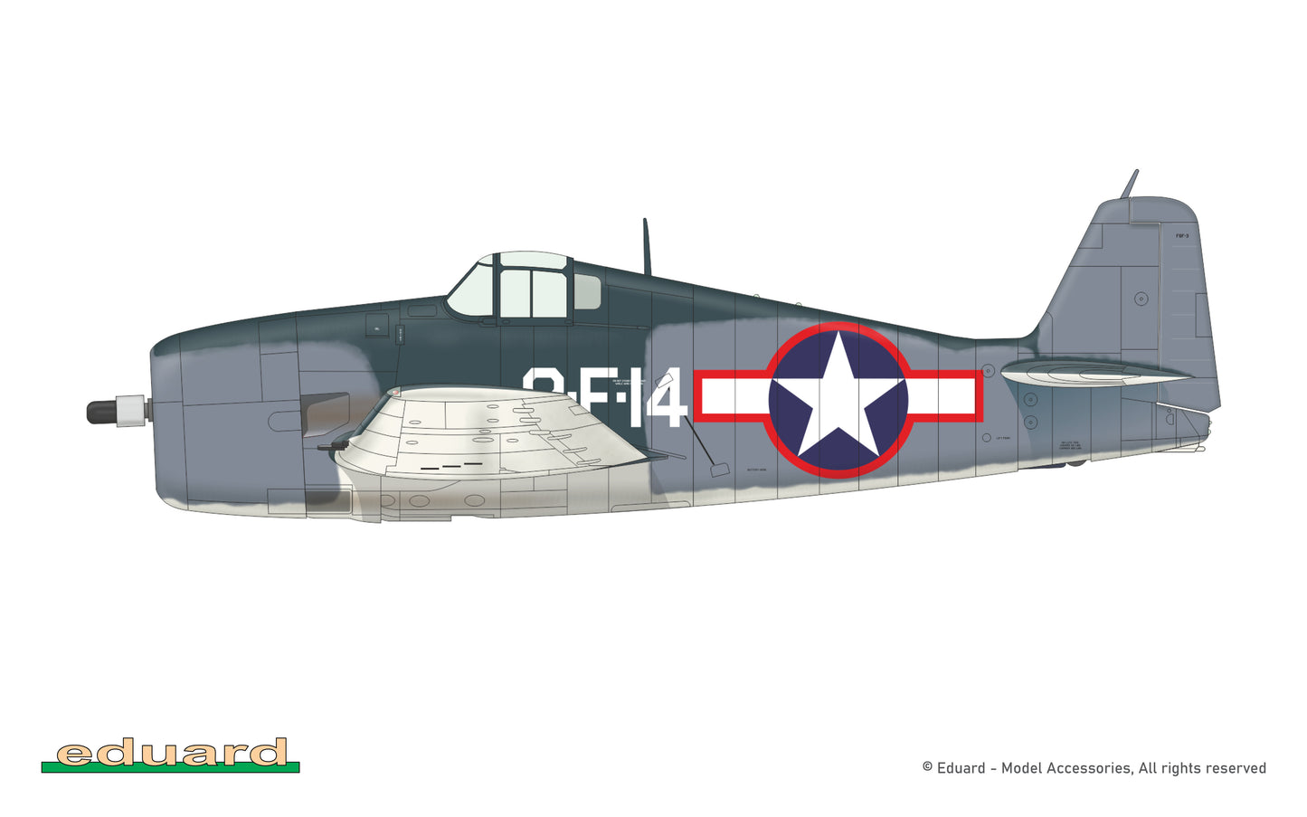 Eduard kits 8227 1:48 Grumman F6F-3  ProfiPACK edition