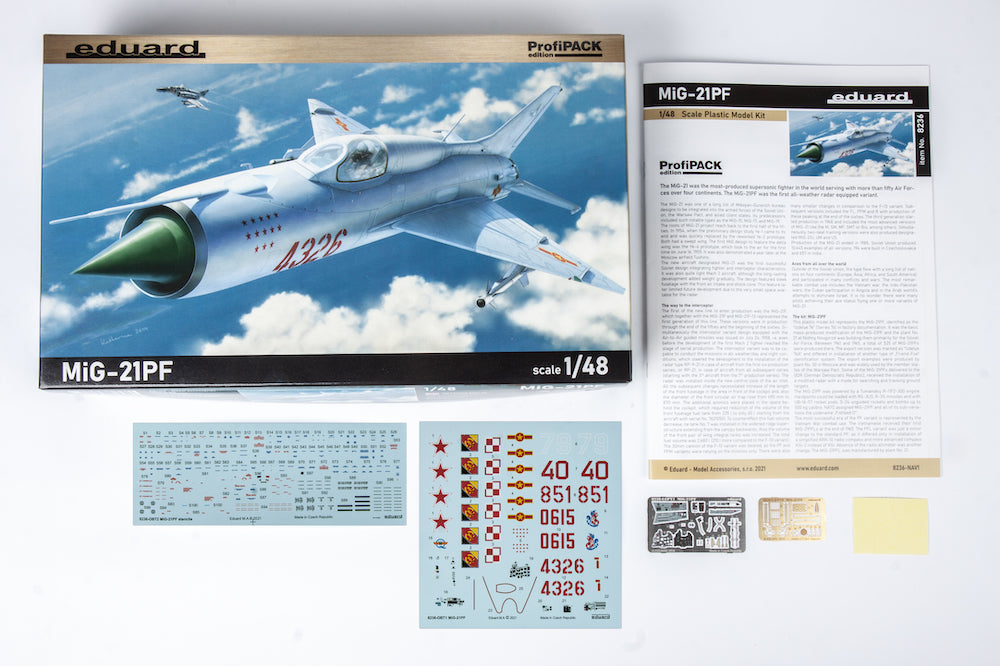 Eduard kits 8236 1:48 Mikoyan MiG-21PF Profipack