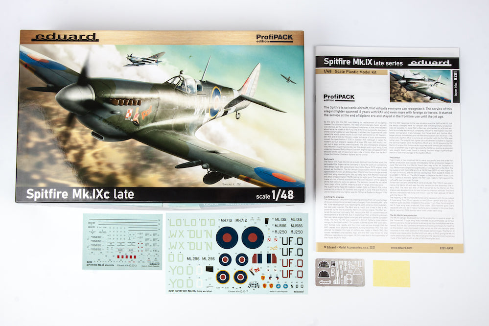 Eduard kits 8281 1:48 Supermarine Spitfire Mk.IXc late version ProfiPACK edition