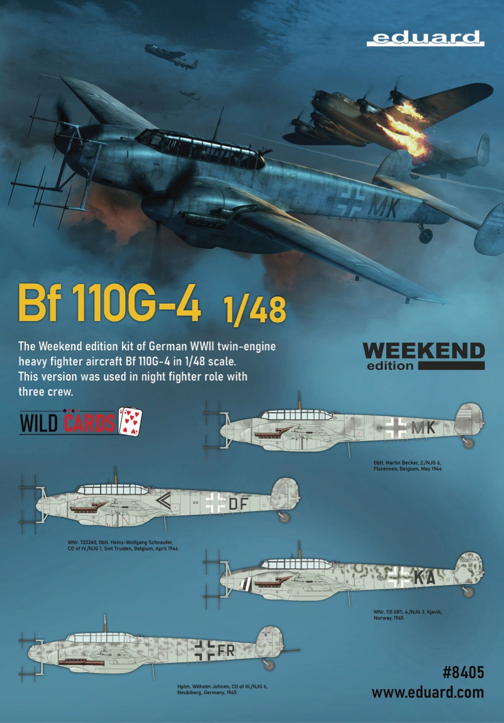 Eduard kits 8405 1:48 Messerschmitt Bf-110G-4 Weekend edition