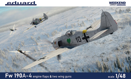 Eduard 84117 1:48 Focke-Wulf Fw 190A-4 with Engine Flaps & 2 Gun Wings Weekend Edition