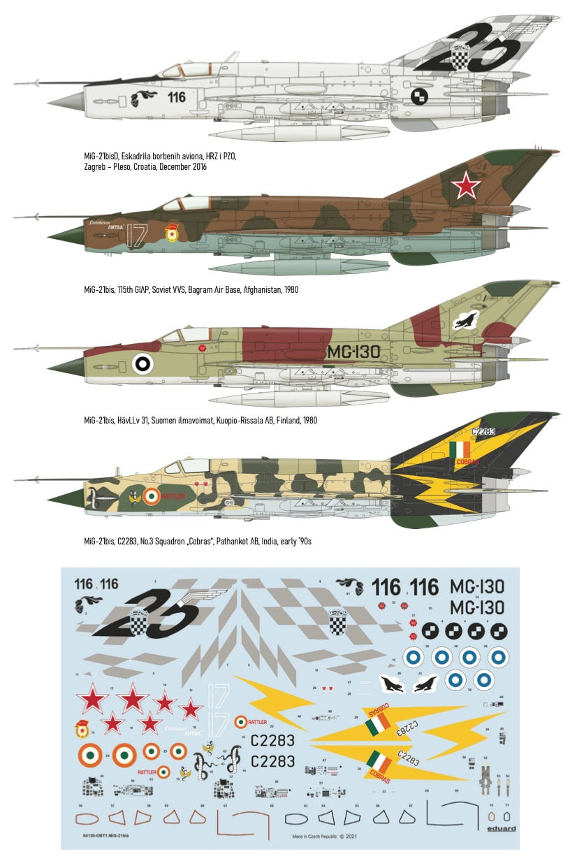 Eduard kits 84130 1:48 MiG-21bis Weekend edition