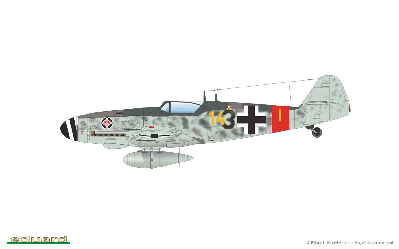 Eduard kits 84169 1:48  Messerschmitt Bf 109G-6/AS Weekend edition