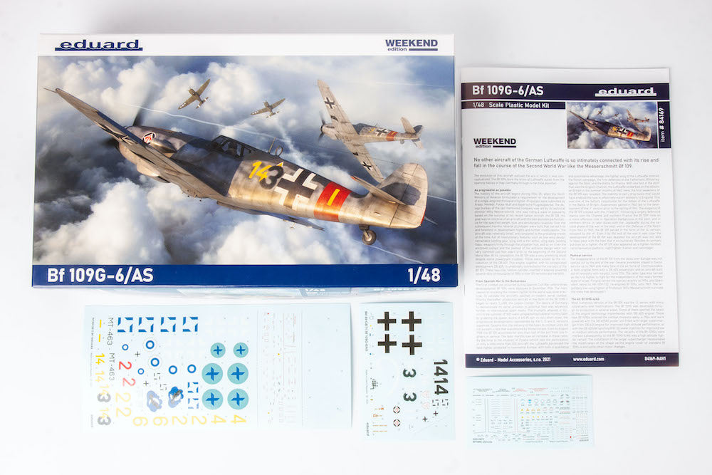 Eduard kits 84169 1:48  Messerschmitt Bf 109G-6/AS Weekend edition