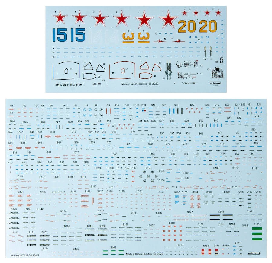 Eduard kits 84180 1:48 Mikoyan MiG-21SMT Weekend edition