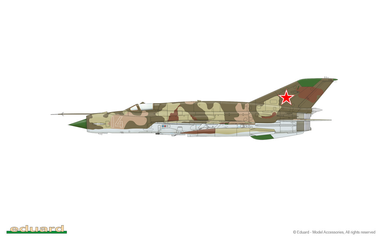 Eduard kits 84180 1:48 Mikoyan MiG-21SMT Weekend edition