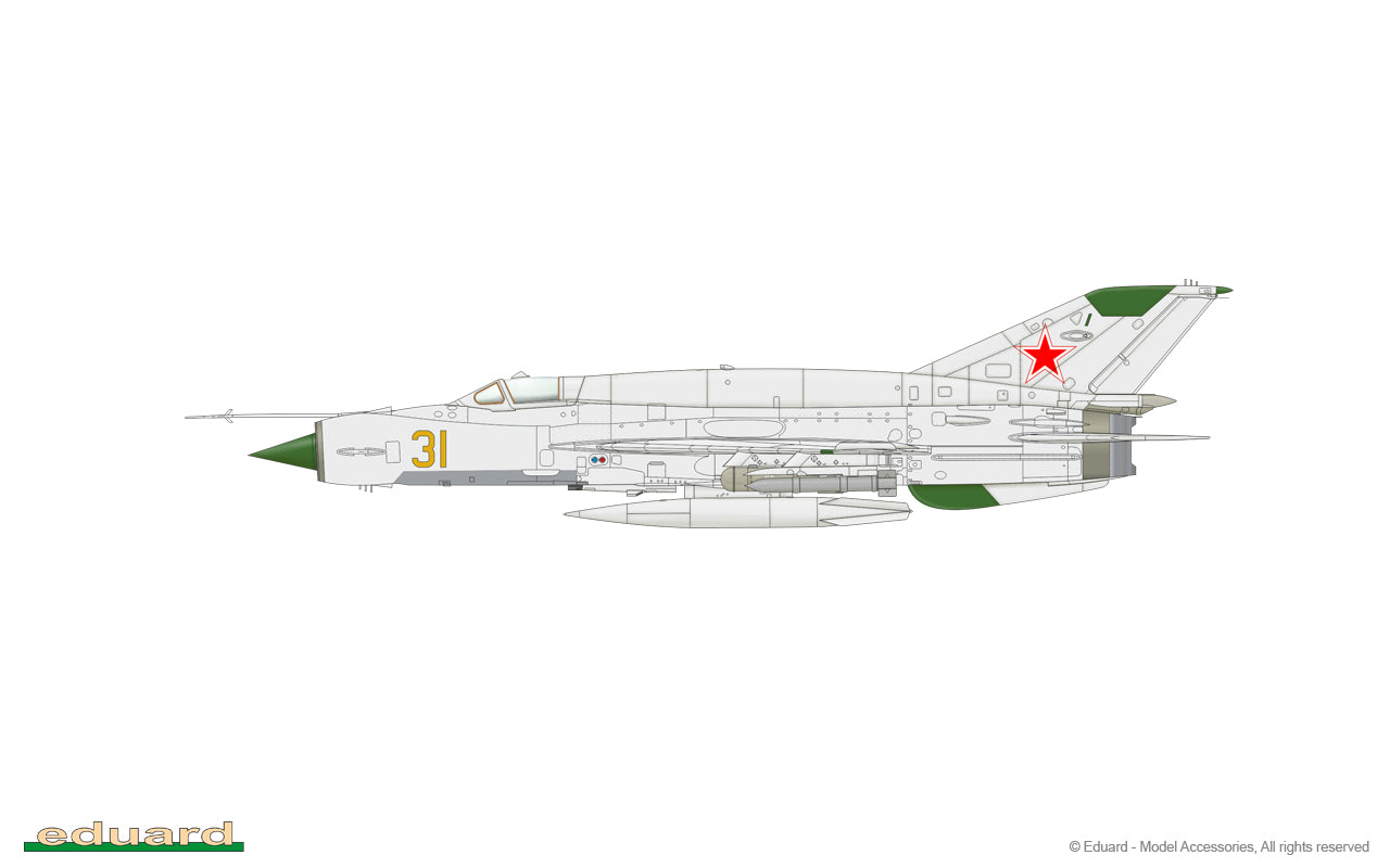 Eduard kits 84180 1:48 Mikoyan MiG-21SMT Weekend edition