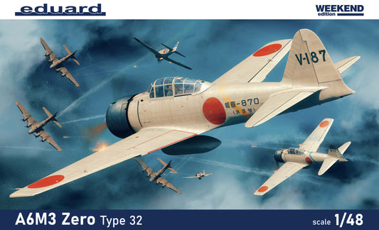 Eduard kits 84191 1:48 Mitsubishi A6M3 Zero Type 32 Weekend edition