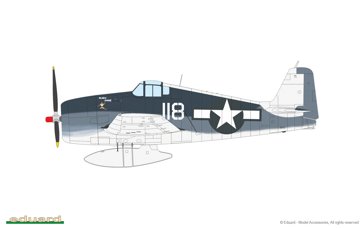 Eduard kits 84194 1:48 Grumman F6F-3 Hellcat Weekend edition