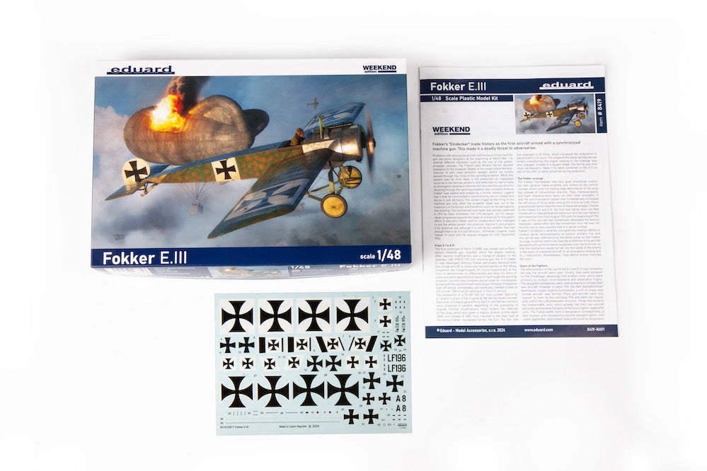 Eduard kits 8419 1:48 Fokker E.III Weekend edition