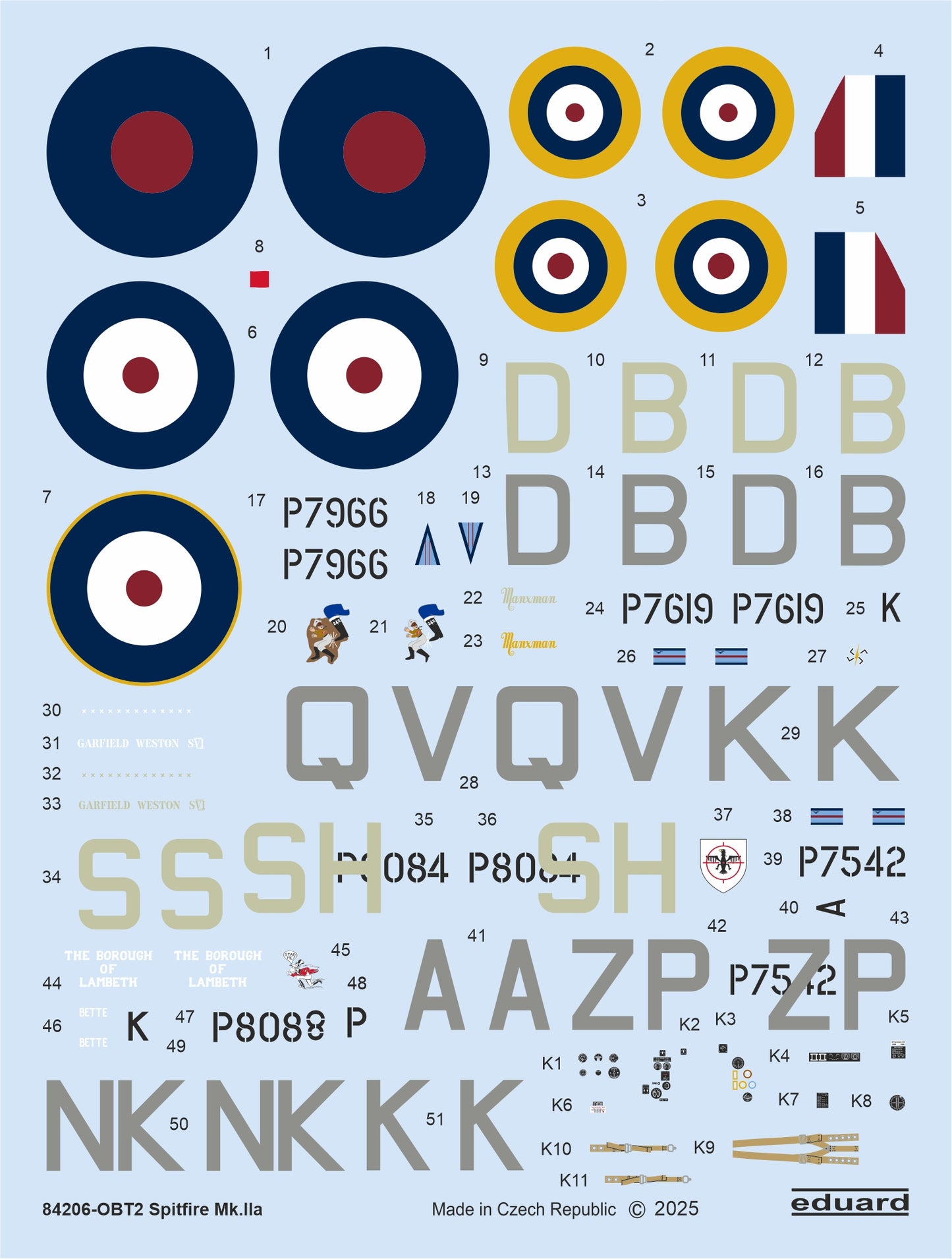 Eduard kits 84206 1:48 Supermarine Spitfire Mk.IIa The Weekend edition