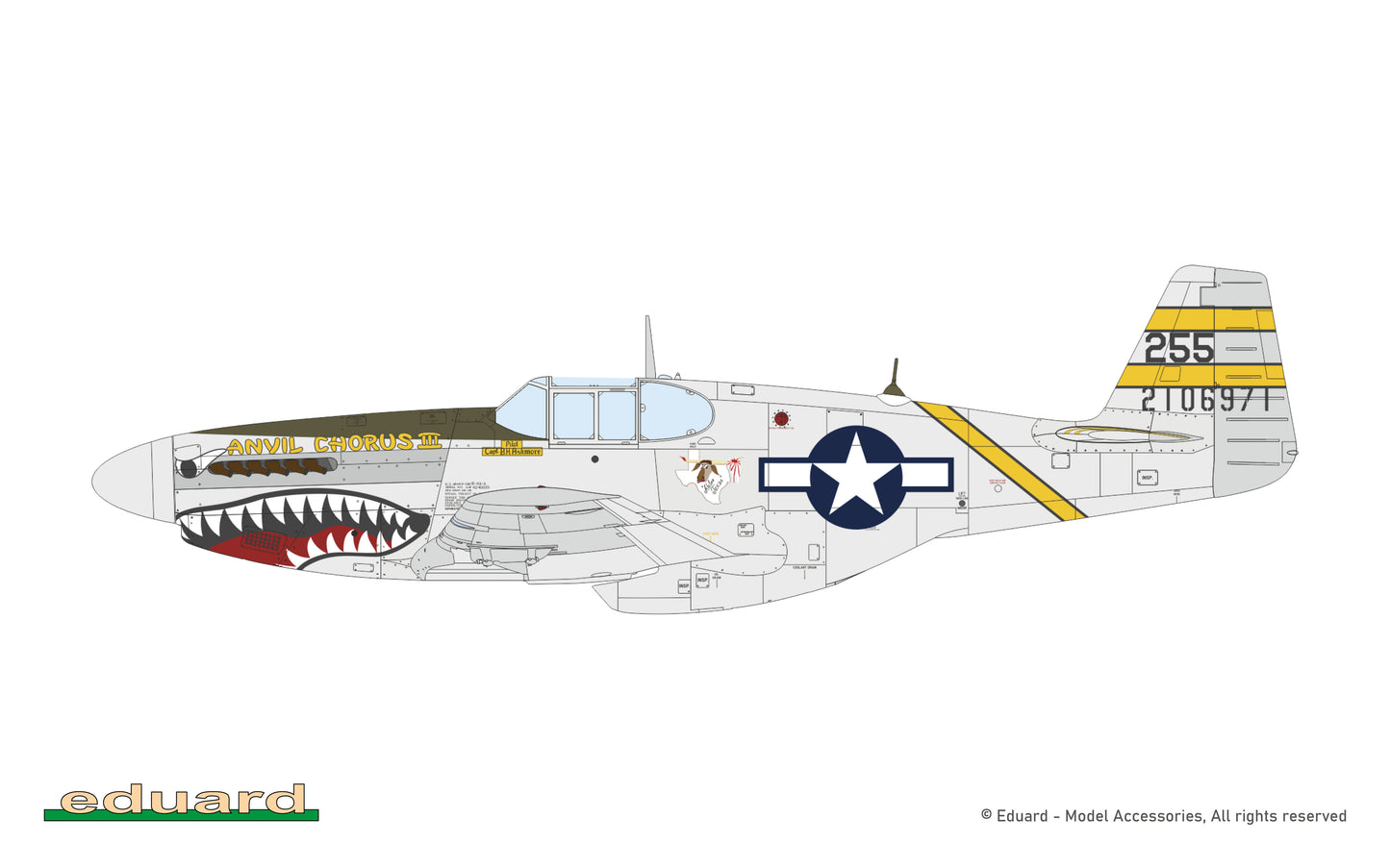 Eduard kits 84209 1:48 North-American P-51B/C Mustang Birdcage canopy
