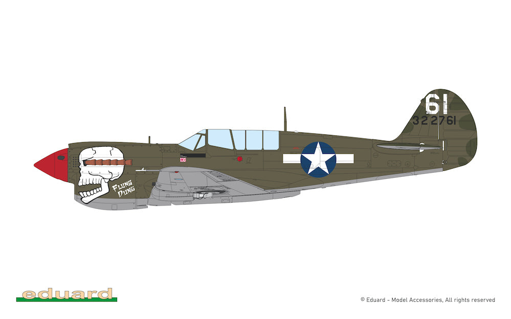 Eduard kits 84210 1:48 Curtiss P-40N Warhawk