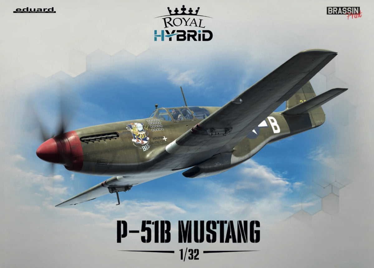Eduard kits 932011 1:32 North-American P-51B Mustang . Royal HYBRiD Edition.