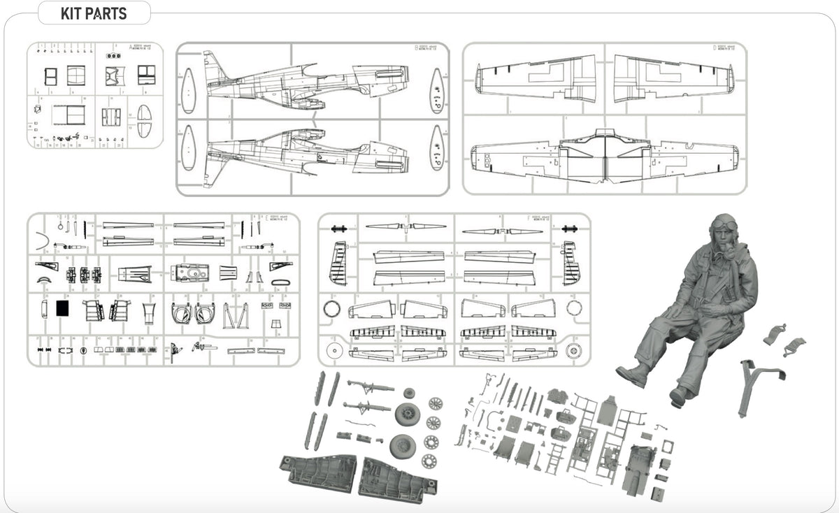 Eduard kits 932011 1:32 North-American P-51B Mustang . Royal HYBRiD Edition.