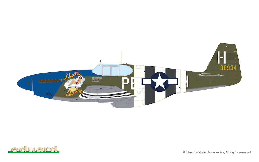 Eduard kits 932011 1:32 North-American P-51B Mustang . Royal HYBRiD Edition.