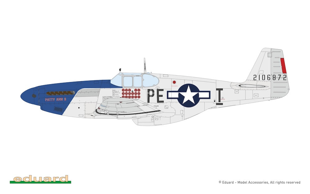 Eduard kits 932012 1:32 North-American P-51B/C Mustang Birdcage canopy