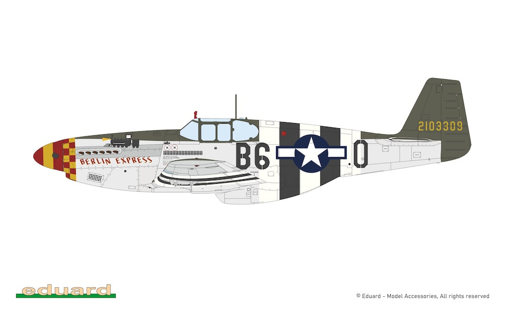 Eduard kits 932012 1:32 North-American P-51B/C Mustang Birdcage canopy