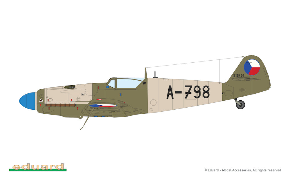 Eduard kits 948011 1:48 Avia S-199 ERLA Canopy - Hybrid Edition
