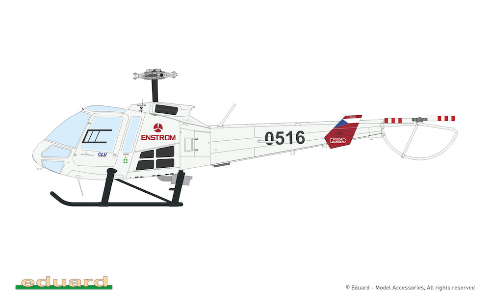 Eduard kits 972012 1:72 ENSTROM 480 . EDUARD-HYBRID