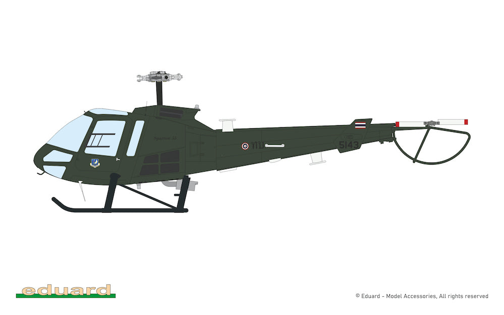 Eduard kits 972012 1:72 ENSTROM 480 . EDUARD-HYBRID