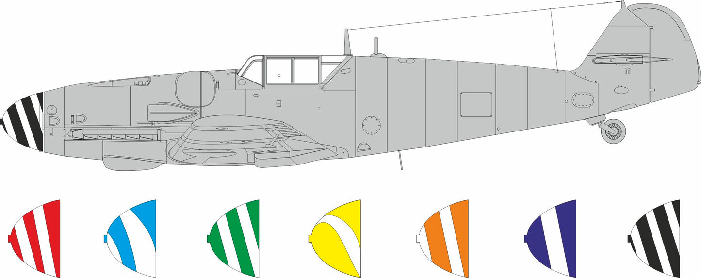 Eduard LX012 1:24 Messerschmitt Bf-109G-5/6 spinner spirals