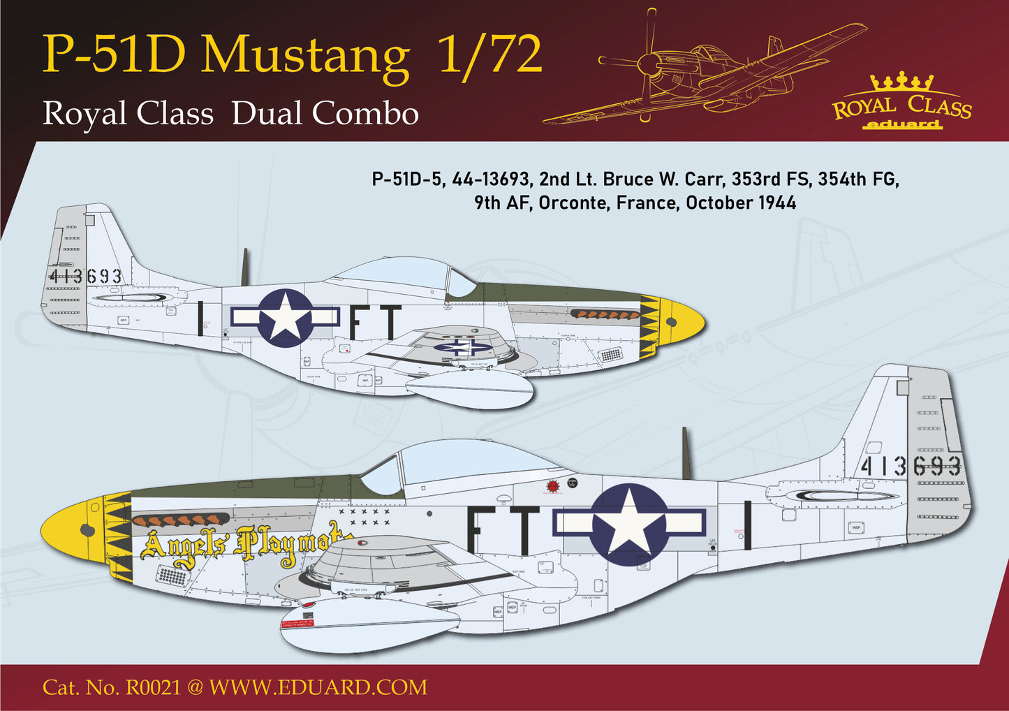 Eduard kits R0021 1:72 North-American P-51D MUSTANG DUAL COMBO - Royal Class