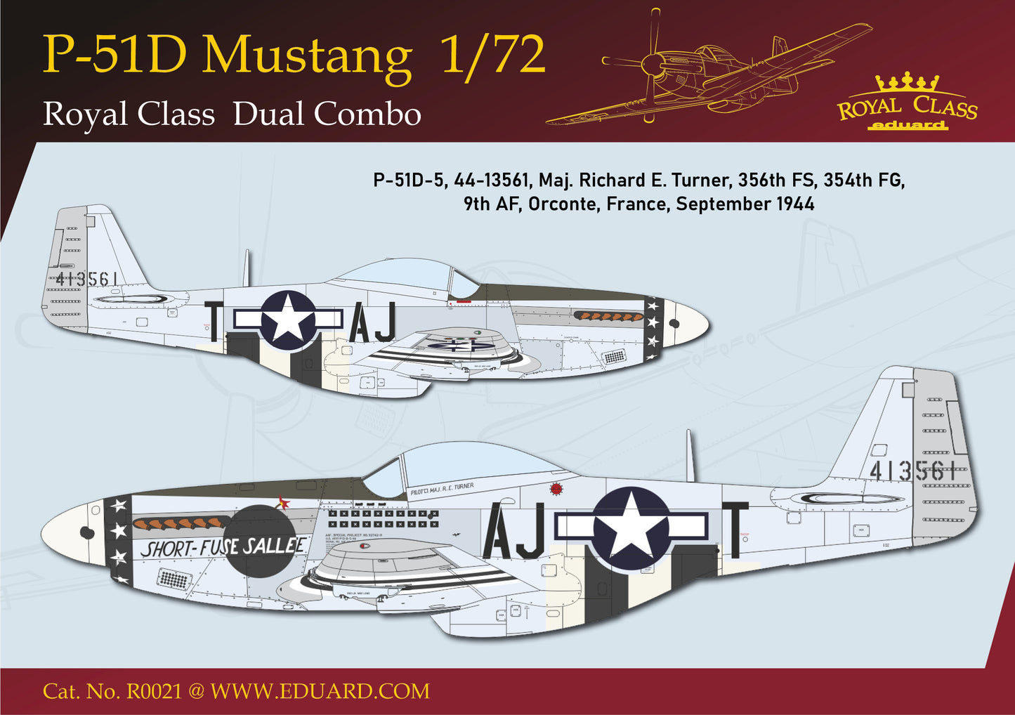 Eduard kits R0021 1:72 North-American P-51D MUSTANG DUAL COMBO - Royal Class