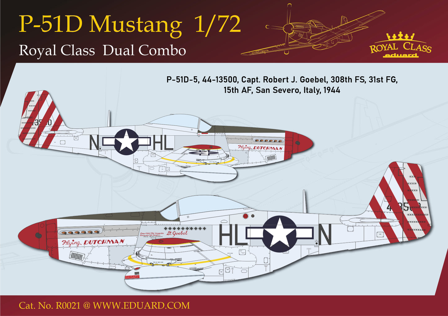 Eduard kits R0021 1:72 North-American P-51D MUSTANG DUAL COMBO - Royal Class