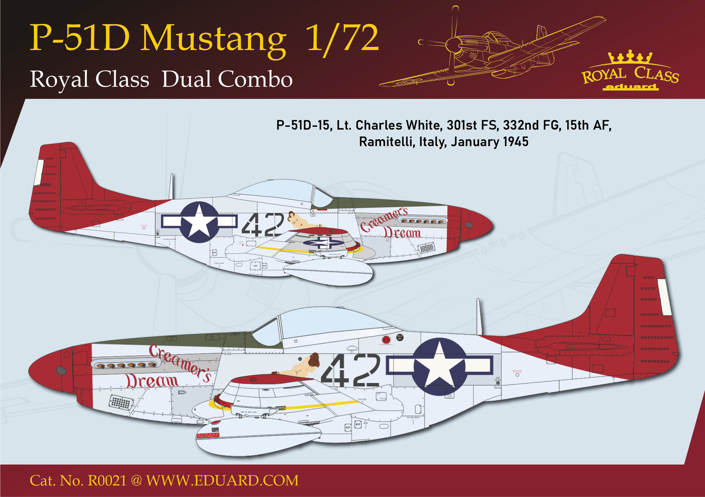 Eduard kits R0021 1:72 North-American P-51D MUSTANG DUAL COMBO - Royal Class