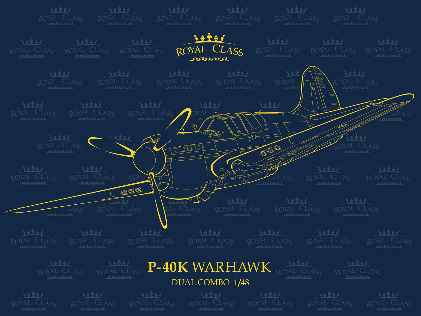Eduard kits R0024 1:48 Curtiss P-40K Warhawk DUAL COMBO  The Royal Class edition