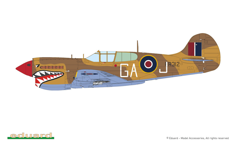Eduard kits R0024 1:48 Curtiss P-40K Warhawk DUAL COMBO  The Royal Class edition