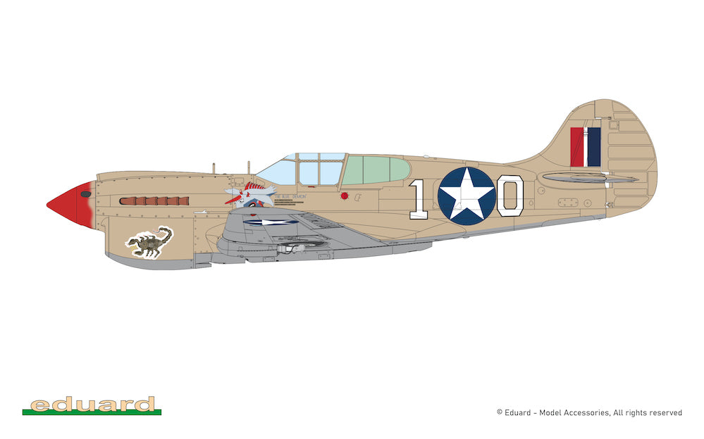 Eduard kits R0024 1:48 Curtiss P-40K Warhawk DUAL COMBO  The Royal Class edition