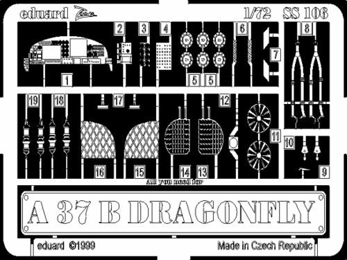Eduard SS106 1:72 A-37B Dragonfly to be used with Academy