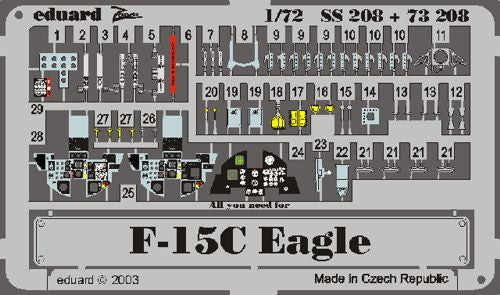 Eduard SS208 1:72 F-15C Eagle to be used with Hasegawa