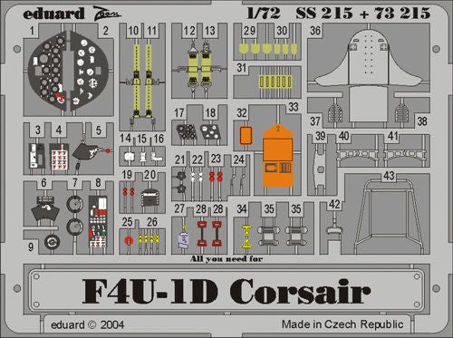 Eduard SS215 1:72 F4U-1 Corsair to be used with Tamiya