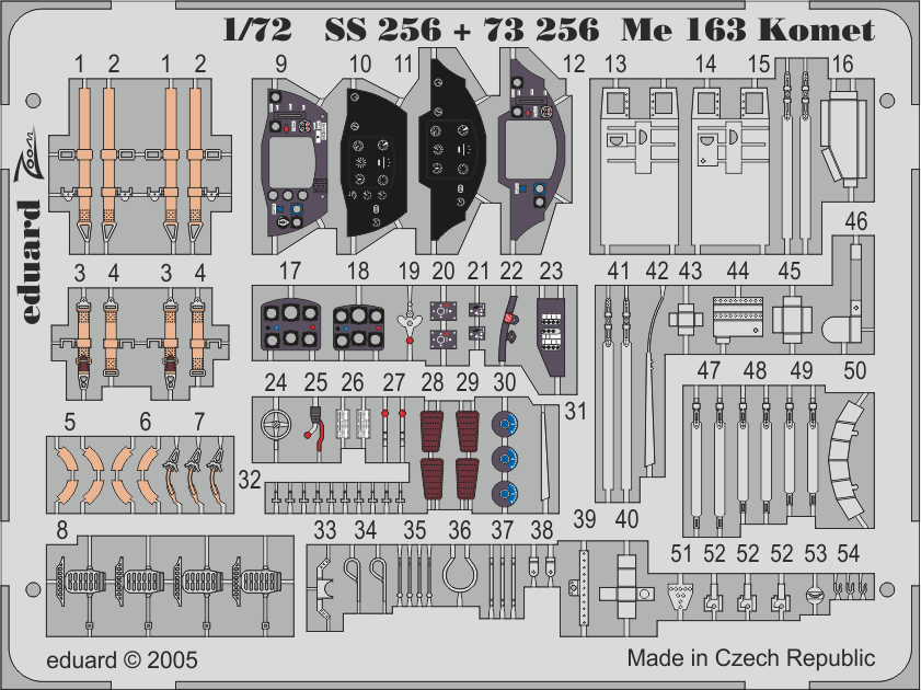 Eduard SS256 1:72 Messerschmitt Me-163B Komet PRE-PAINTED IN COLOUR!