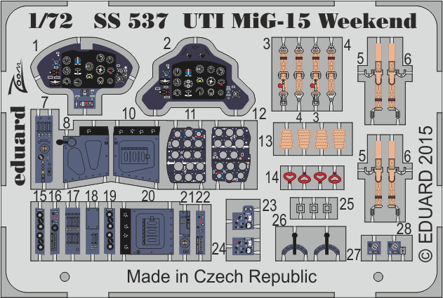Eduard SS537 1:72 Mikoyan MiG-15UTI Weekend