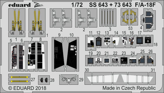 Eduard SS643 1:72 Boeing F/A-18E Hornet