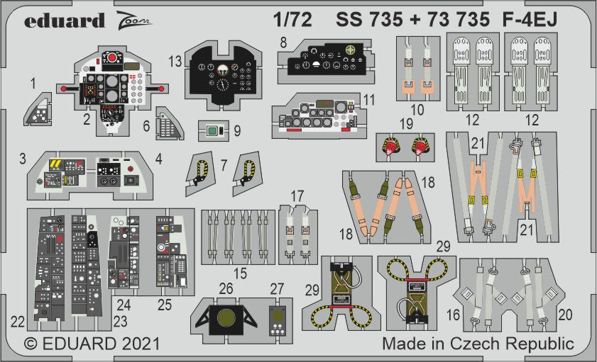 Eduard SS735 1:72 F-4EJ Phantom to be used with Fine Molds