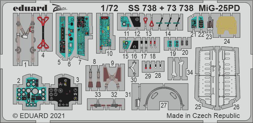 Eduard SS738 1:72 Mikoyan MiG-25PD
