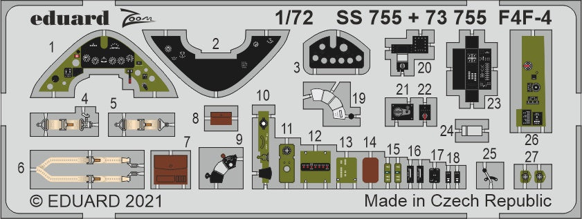 Eduard SS755 1:72 F4F-4 Wildcat to be used with Arma Hobby