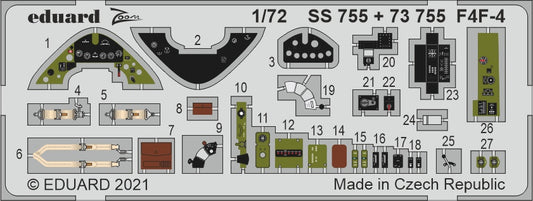 Eduard SS755 1:72 F4F-4 Wildcat to be used with Arma Hobby