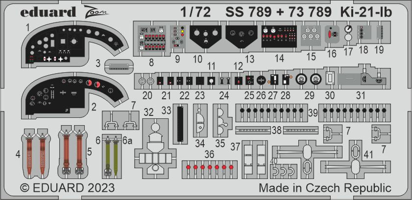 Eduard SS789 1:72 Mitsubishi Ki-21-ib 'Sally'  to be used with ICM